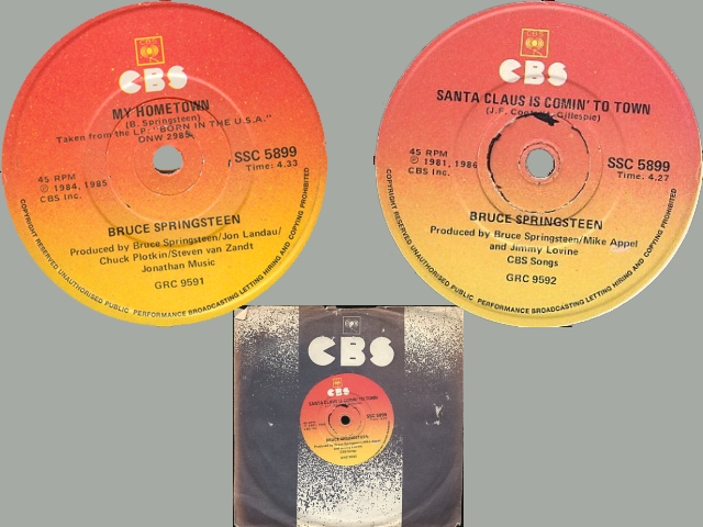Bruce Springsteen - MY HOMETOWN / SANTA CLAUS …..